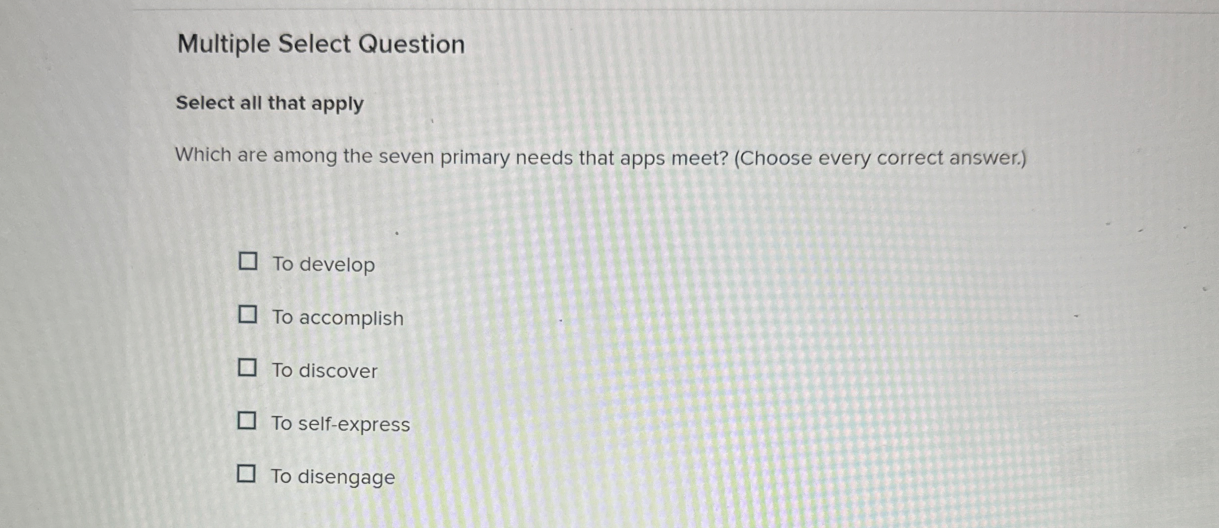 Solved Multiple Select QuestionSelect all that applyWhich | Chegg.com