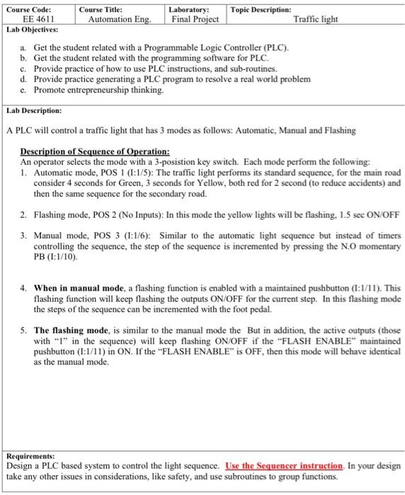 Course Code Course Title Laboratory Topic Chegg Com