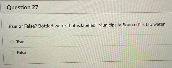 water is an example of a compound true false question true false