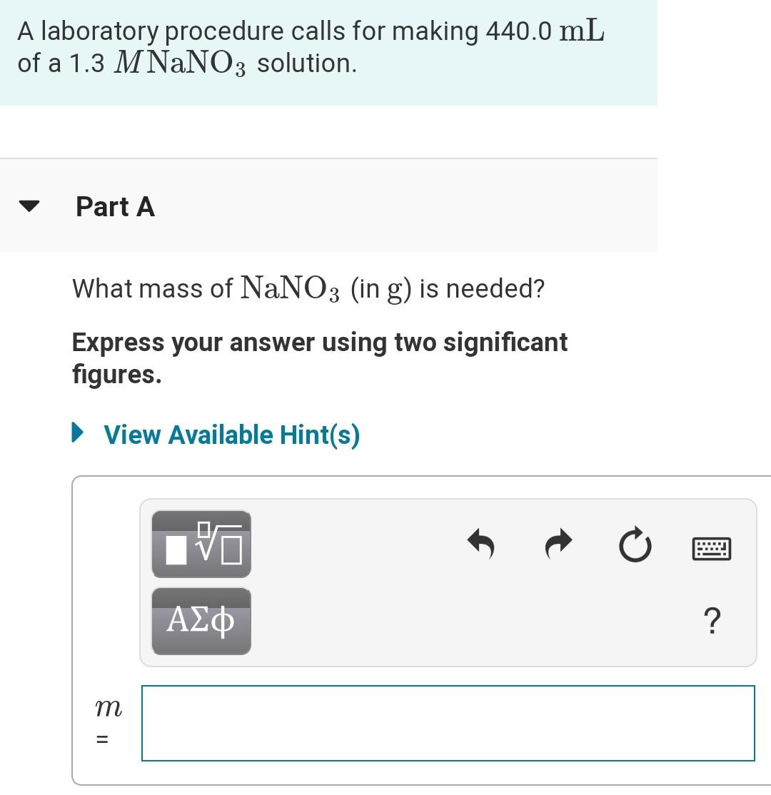 solved-a-laboratory-procedure-calls-for-making-440-0-ml-of-a-chegg