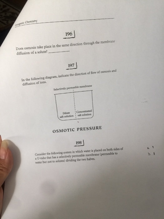 Solved Diffusion and Osmosis DIFFUSION If a bottle of | Chegg.com