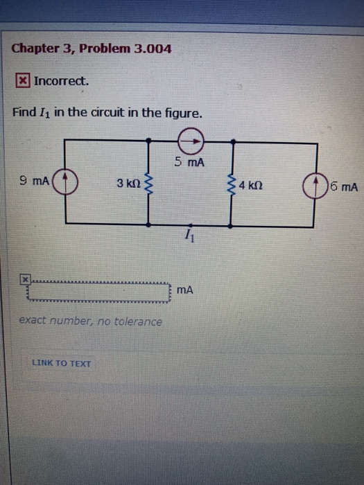 Solved Chapter 3, Problem 3.004 Find I1 in the | Chegg.com