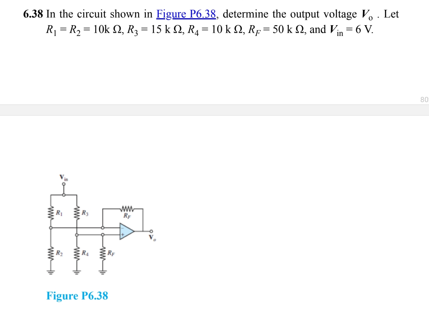 Solved 6.38 ﻿In the circuit shown in Figure P6.38, | Chegg.com