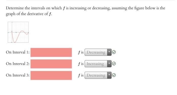 Determine the intervals on which f is increasing or | Chegg.com
