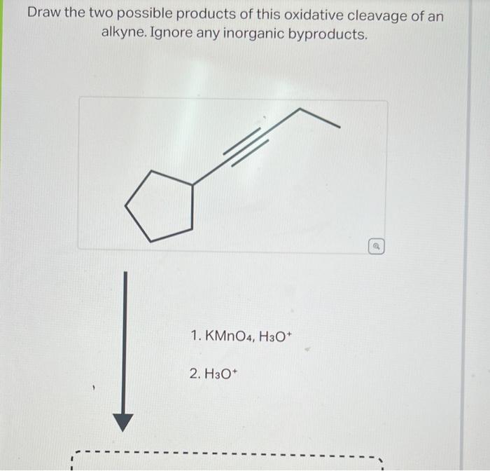 Solved Draw the two possible products of this oxidative | Chegg.com