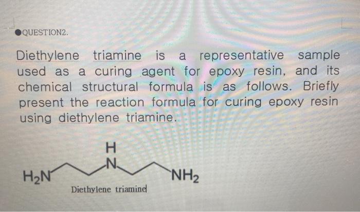 Chemical structures of epoxy resin and curing agent: (a) epoxy