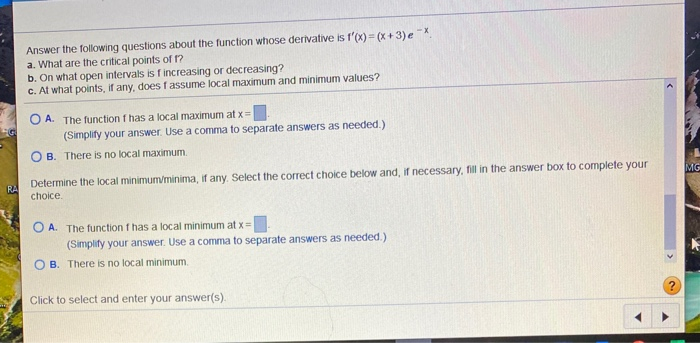 Solved Answer the following questions about the function | Chegg.com