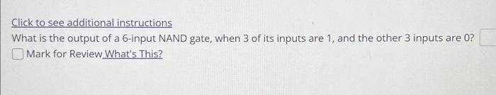 Solved Click to see additional instructions What is the | Chegg.com