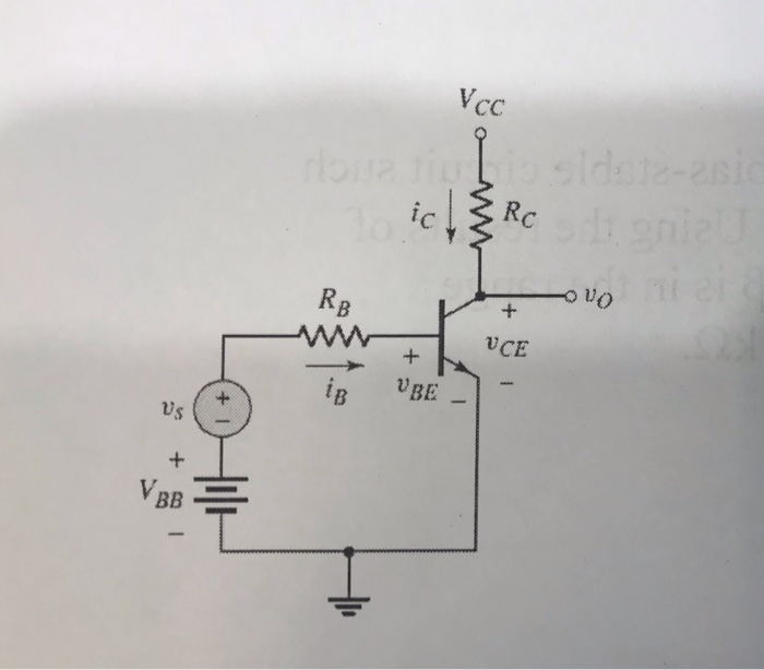 Solved 8. For the circuit in following Figure, B = 120, Vcc | Chegg.com