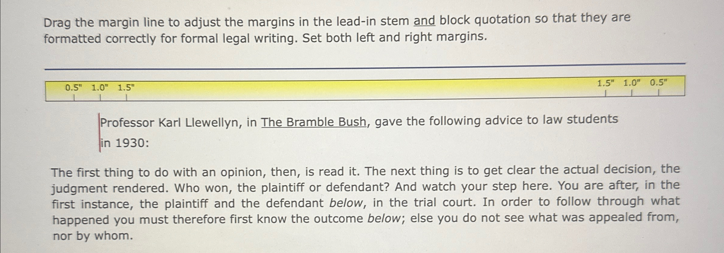 Drag the margin line to adjust the margins in the | Chegg.com