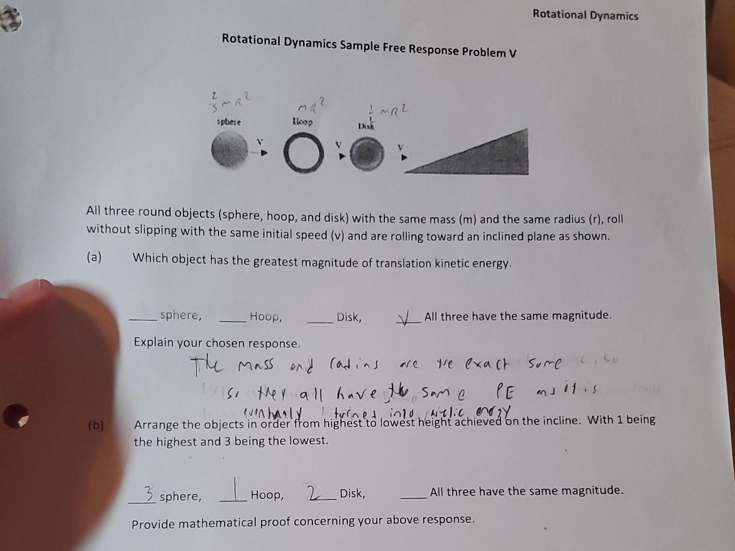 Solved Rotational Dynamics Sample Free Response Problem Ii Chegg Solved Rotational Dynamics Sample Free Response Problem Ii Chegg