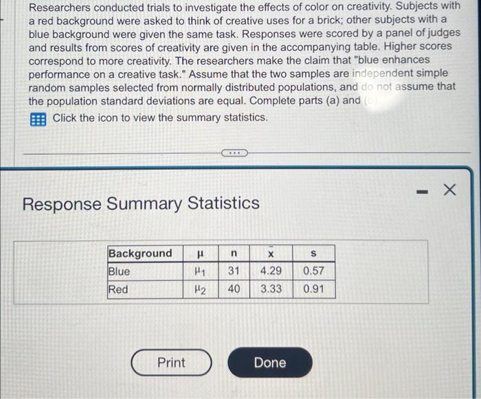 Solved Researchers Conducted Trials To Investigate The | Chegg.com