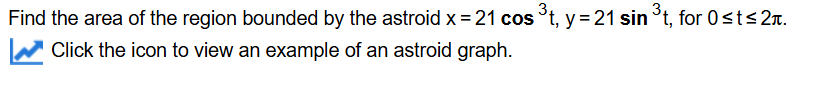 Solved Find the area of the region bounded by the astroid | Chegg.com