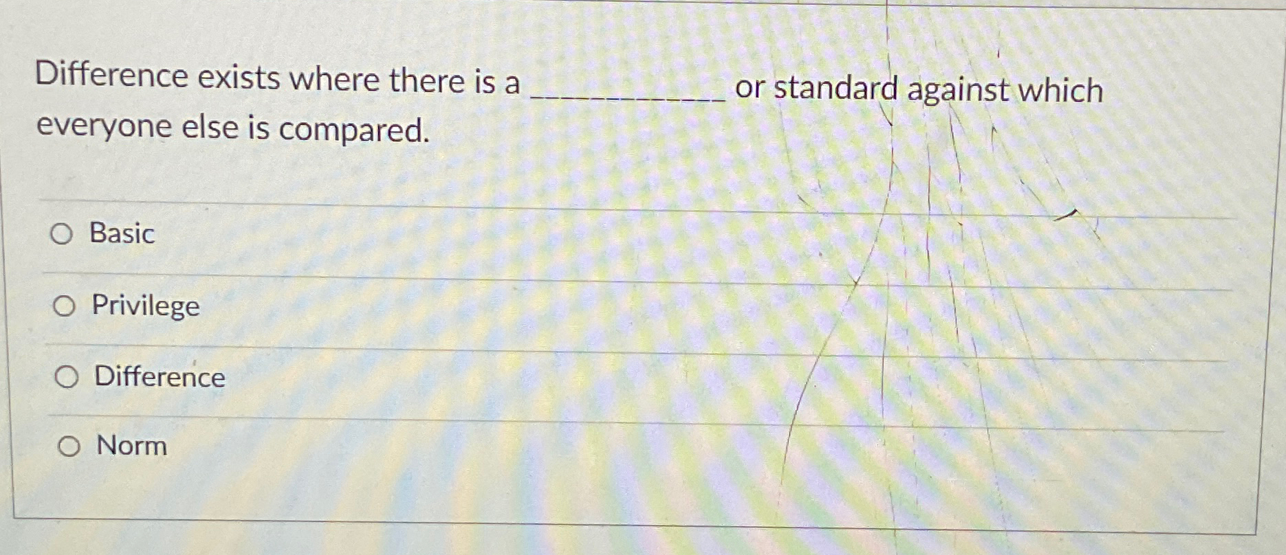 Solved Difference exists where there is a ﻿or standard | Chegg.com
