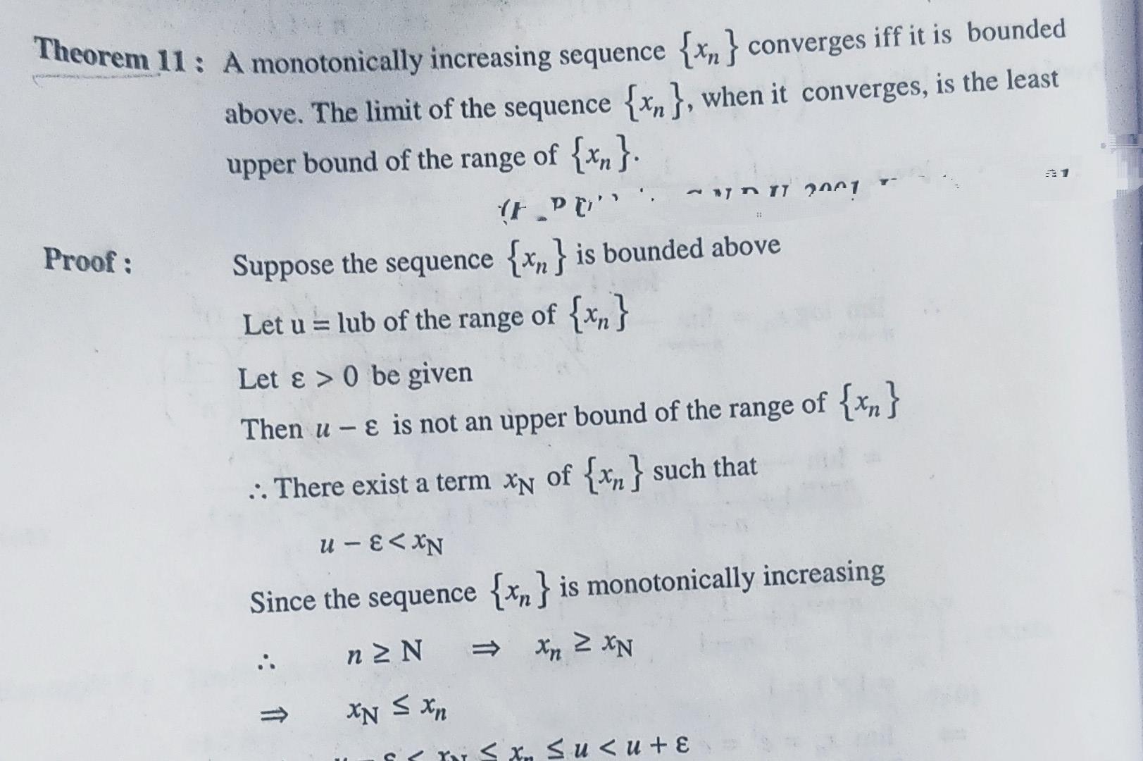 Solved PD Theorem 11: A monotonically increasing sequence | Chegg.com