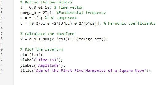 Solved I'm running this MatLab code but I keep getting an | Chegg.com