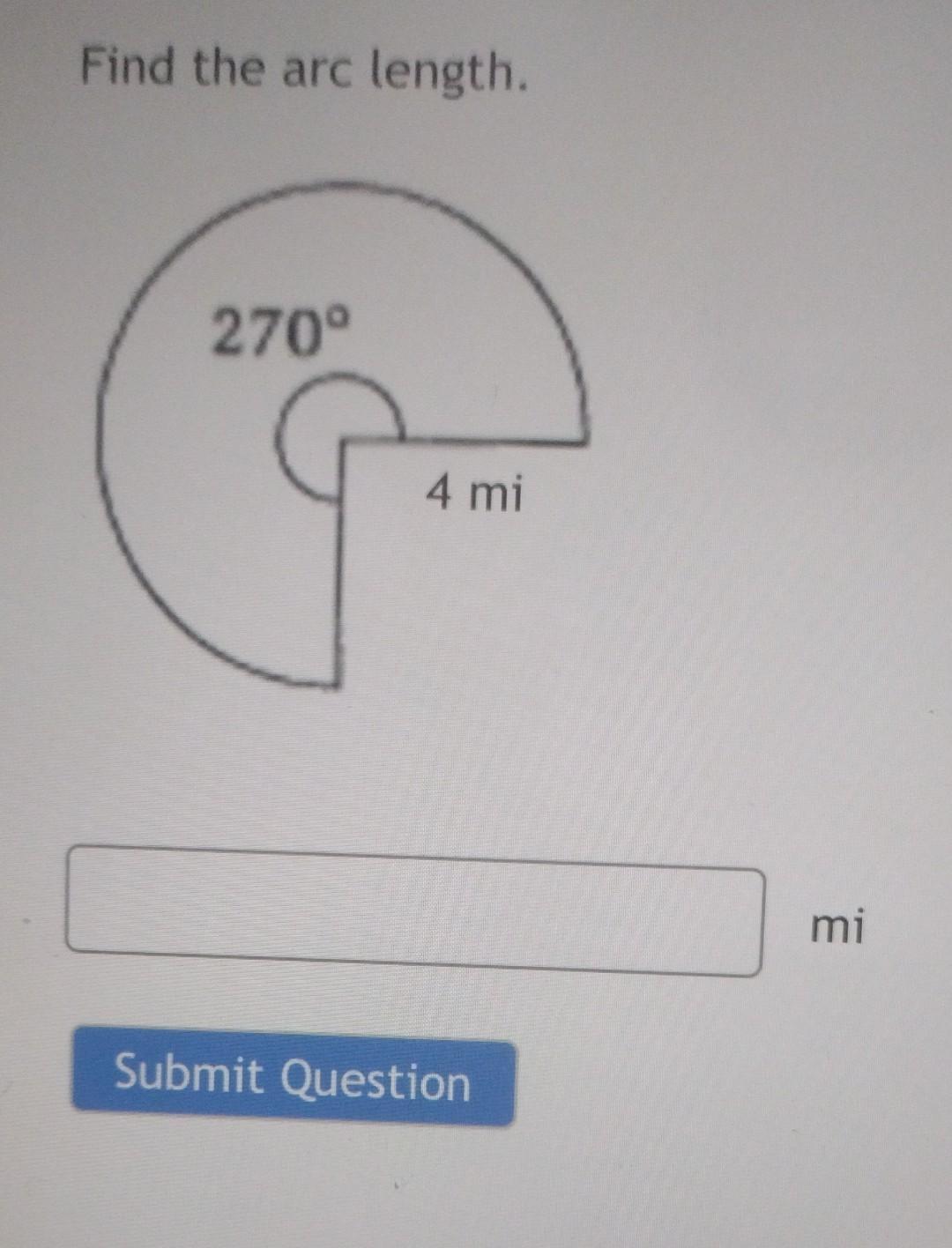 how do you find the exact length of an arc