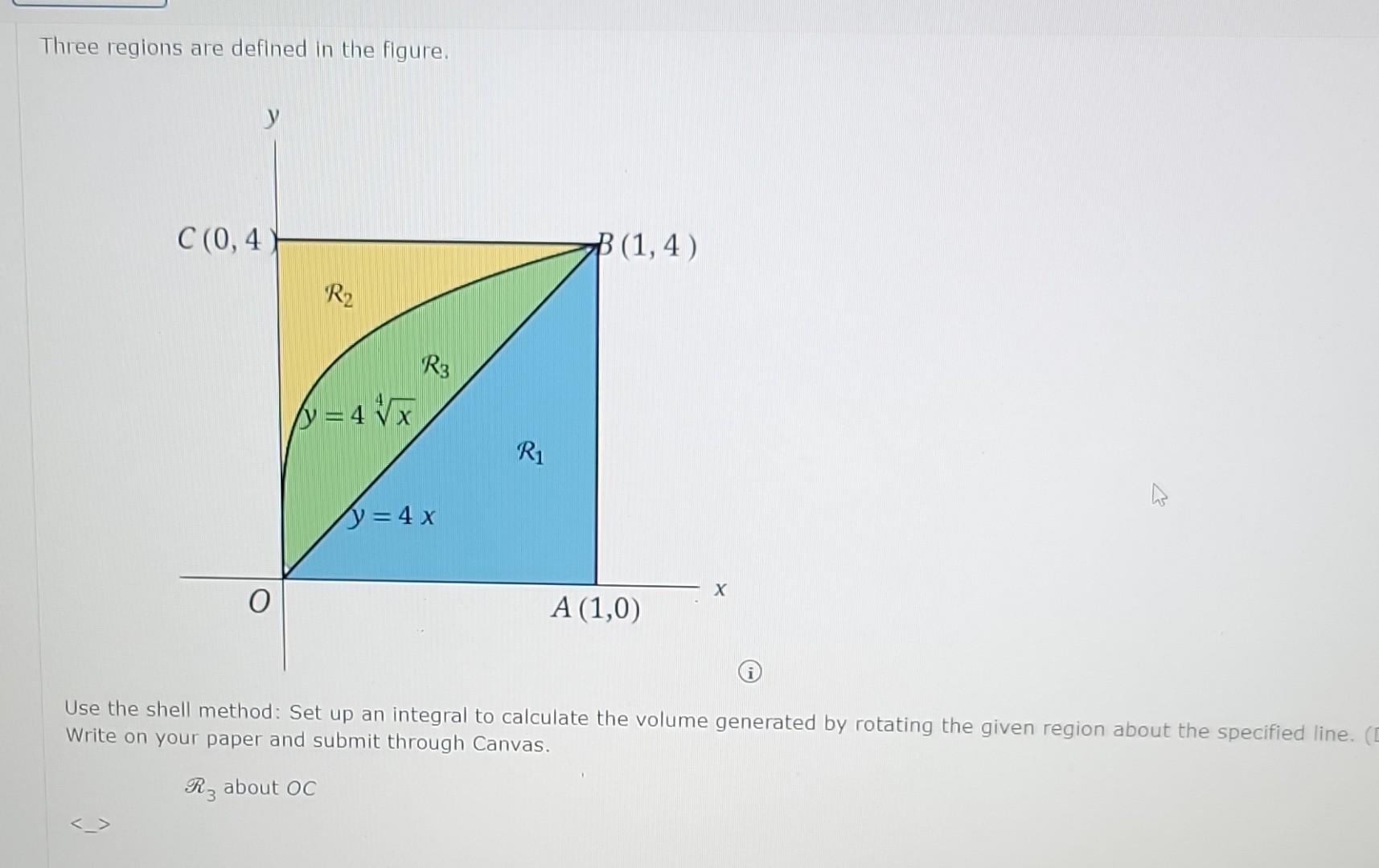 Solved Three regions are defined in the figure. Use the | Chegg.com