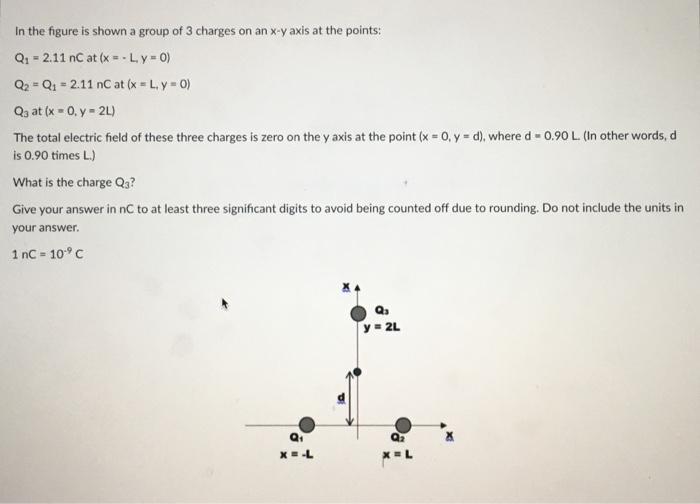 Solved Consider the two point charges in the figure shown | Chegg.com