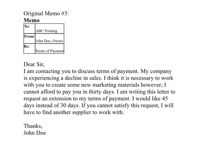 original-memo-1-memo-to-customers-from-john-doe-chegg