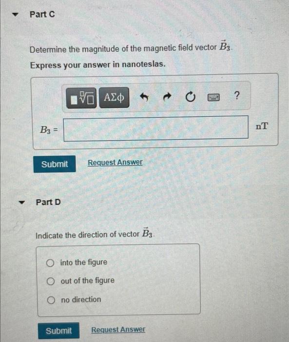 Solved The Magnetic Field Vector B, At Point 1 Has The | Chegg.com