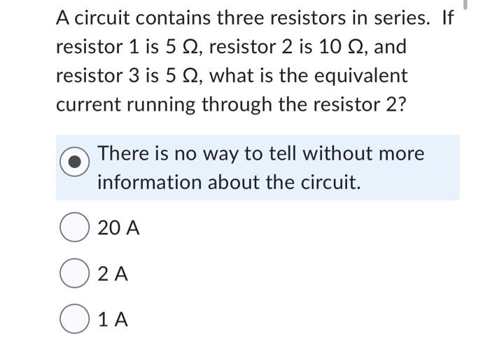 Solved An ammeter should always be connected in parallel