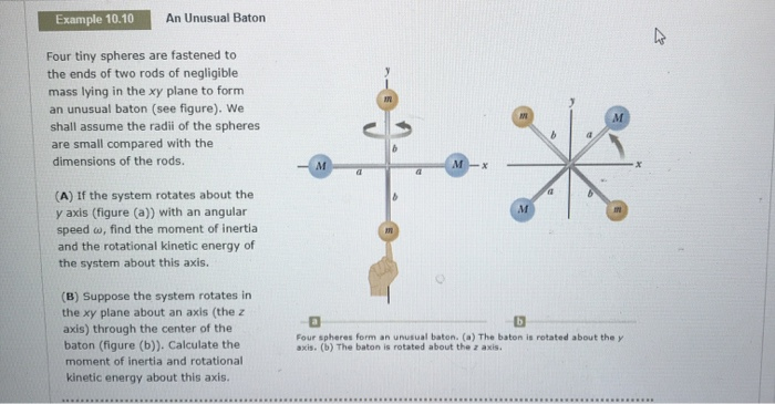 Solved SOLVE IT (A) If the system rotates about the y axis | Chegg.com
