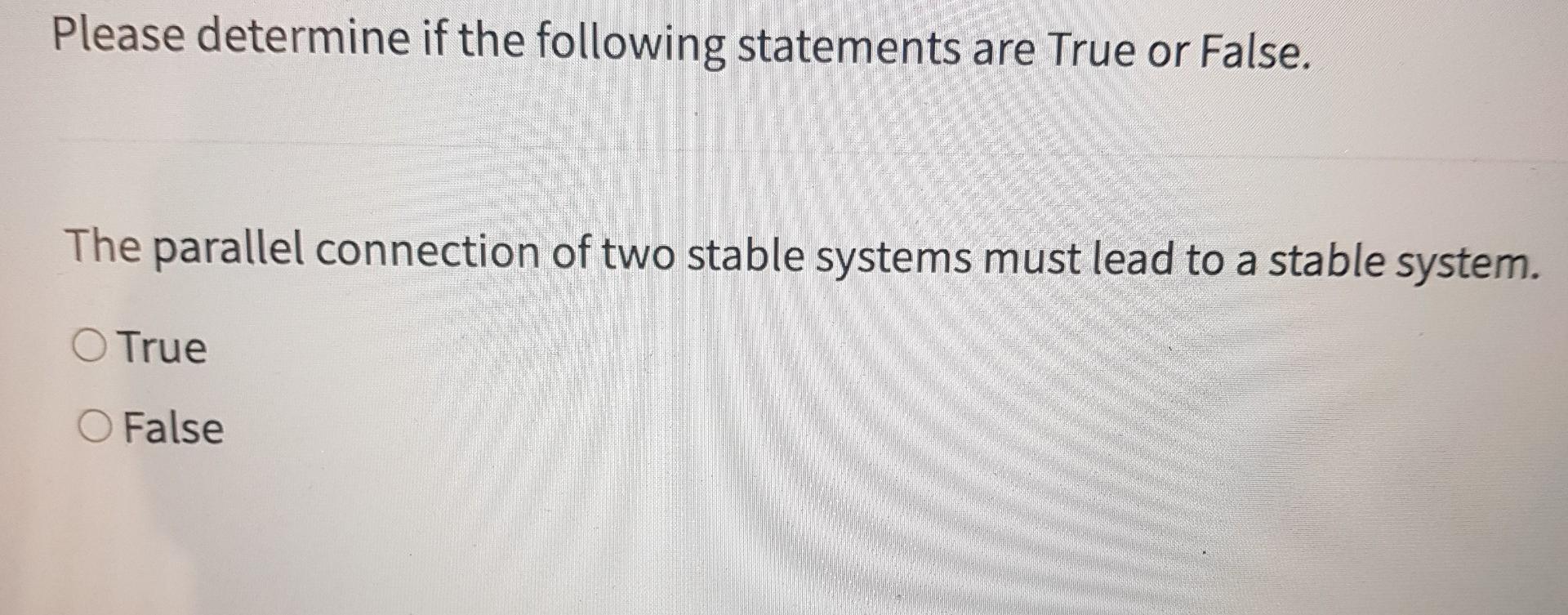 Solved Please Determine If The Following Statements Are True | Chegg.com