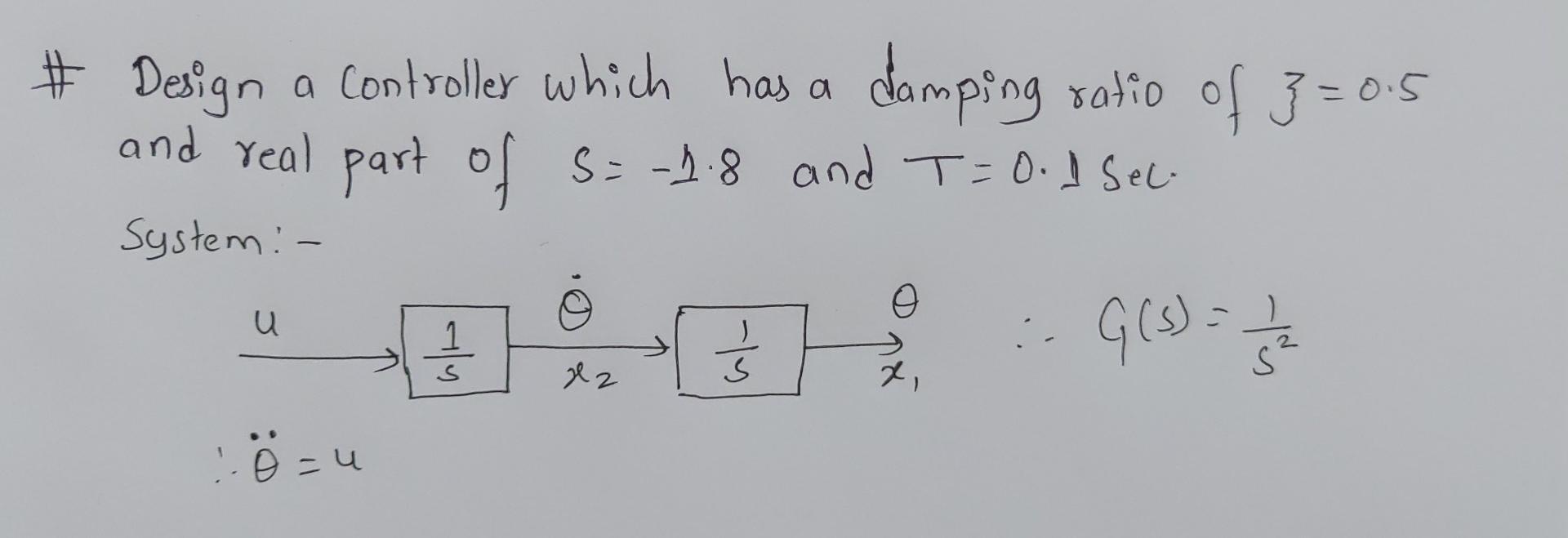 Solved This problem is related to (State Space Dynamic | Chegg.com