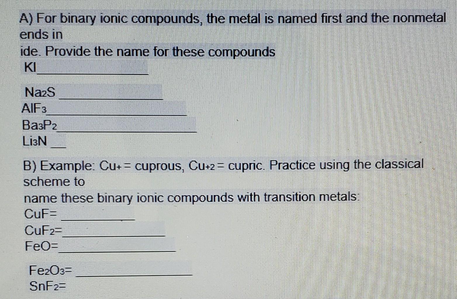 Solved C) Practice writing the Stock name for these | Chegg.com