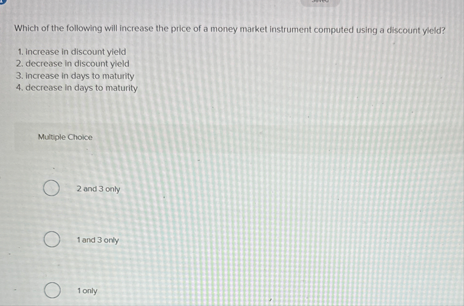 Solved Which of the following will increase the price of a | Chegg.com