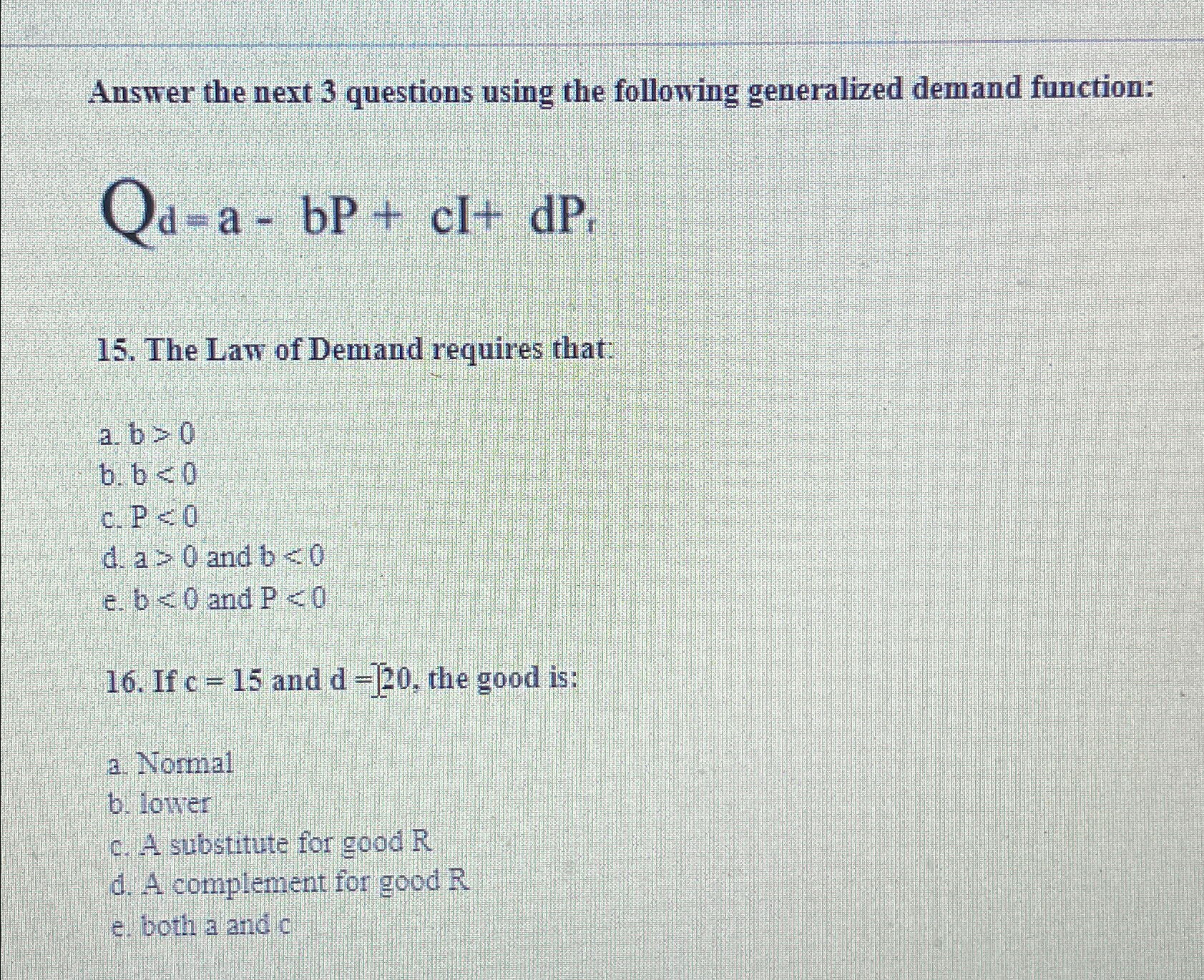 Number 16 ﻿Thank you!!Answer the next 3 ﻿questions | Chegg.com