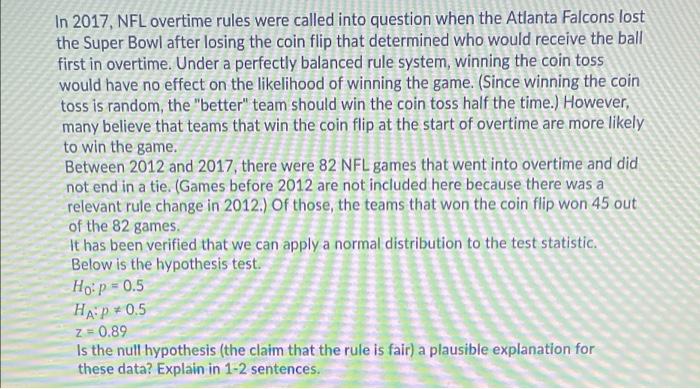 NFL overtime rules: Odds of team who wins coin toss winning game -  DraftKings Network