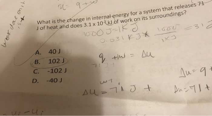 Solved 4 9 Lour Dore On It S At Is The Change In In Chegg Com