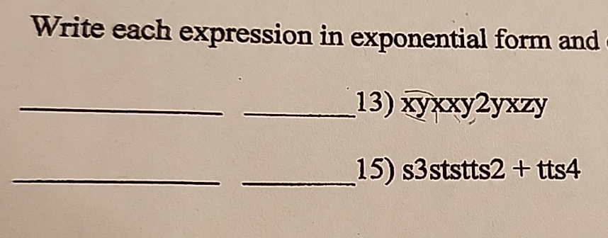 Solved Write each expression in exponential form | Chegg.com