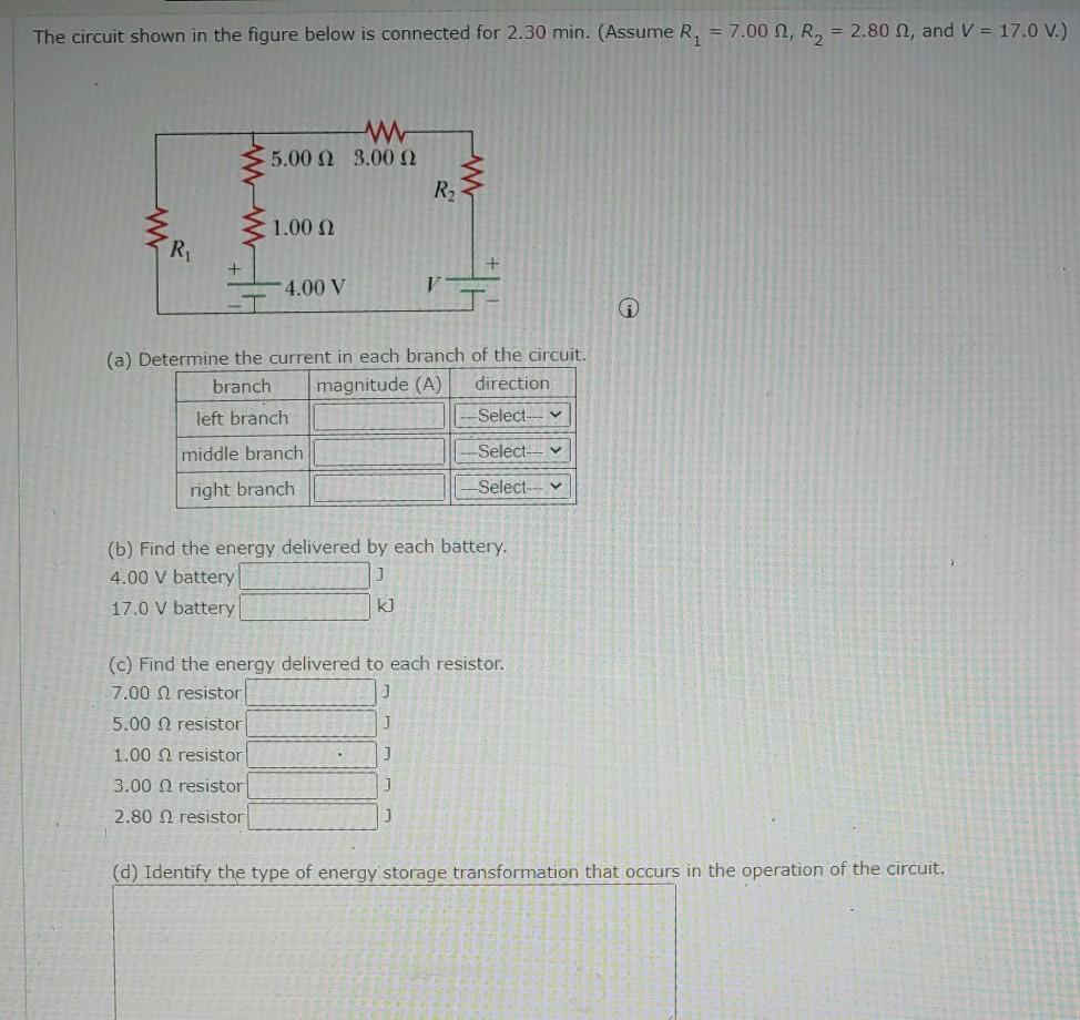 Solved The circuit shown in the figure below is connected | Chegg.com