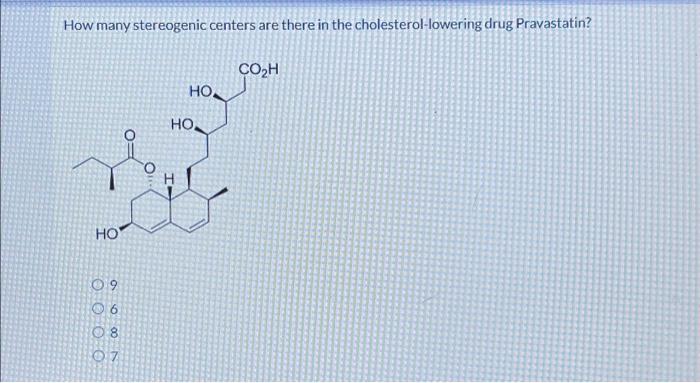 Solved How Many Stereogenic Centers Are There In The