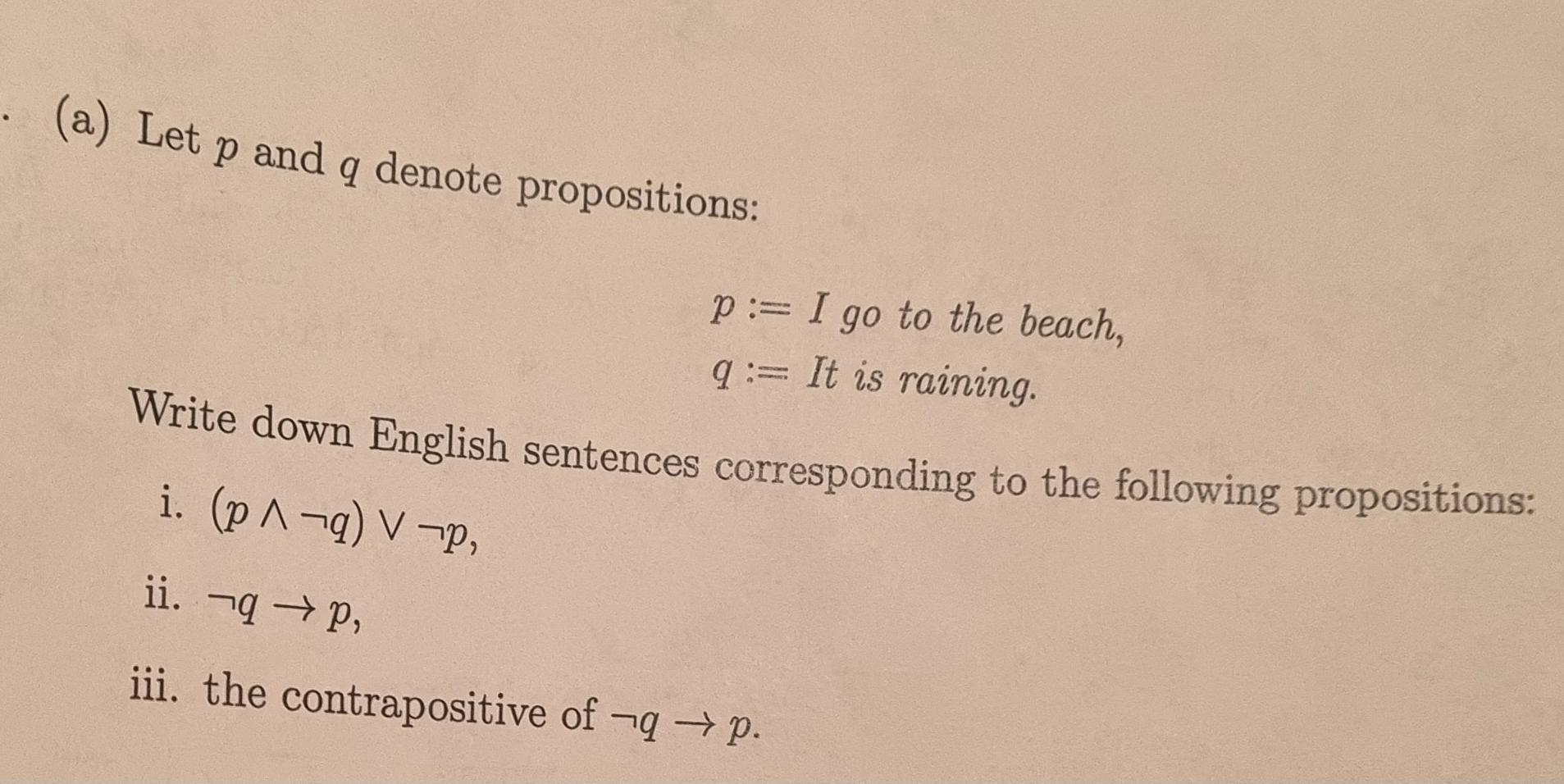 Solved B) Write The Following Argument In Symbols. State | Chegg.com