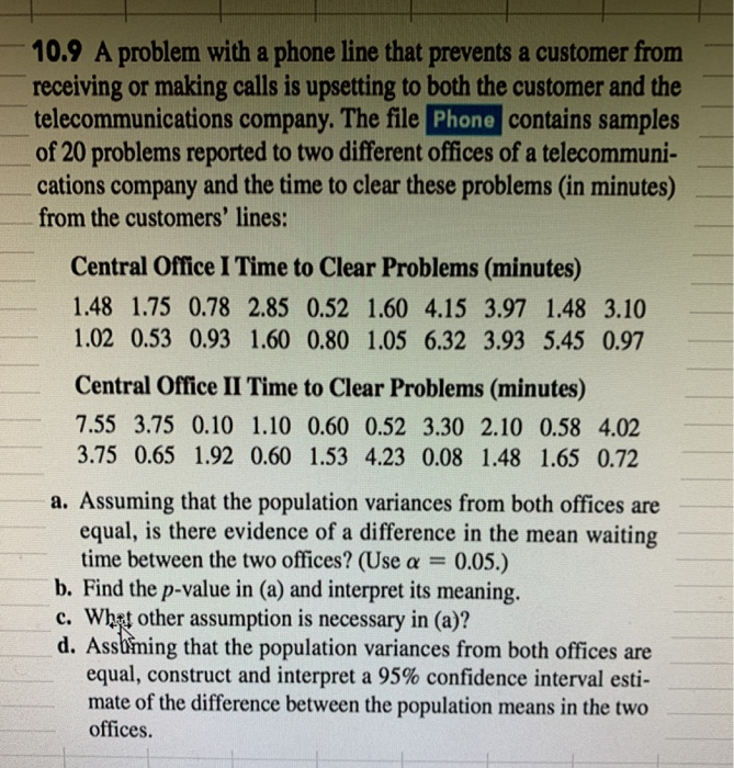 Statics Telephone Line Problem Solved 10.9 A problem with a phone line that prevents a | Chegg.com