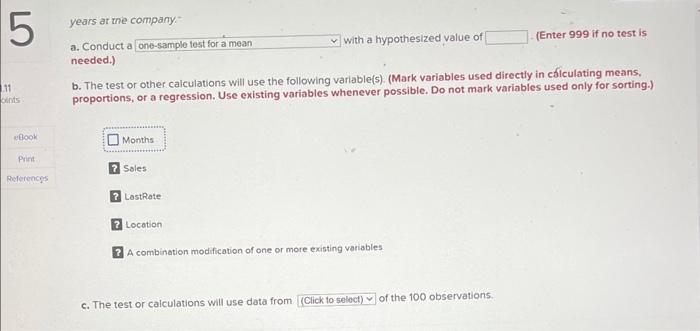 Data Collection One Sample Tests A Instructions Chegg Com