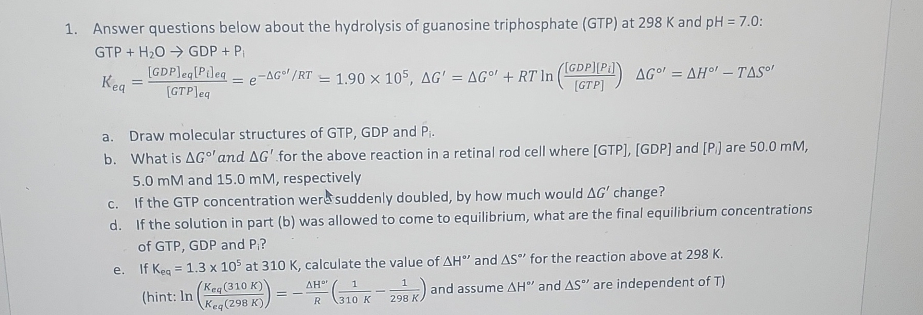 Solved Answer questions below about the hydrolysis of | Chegg.com