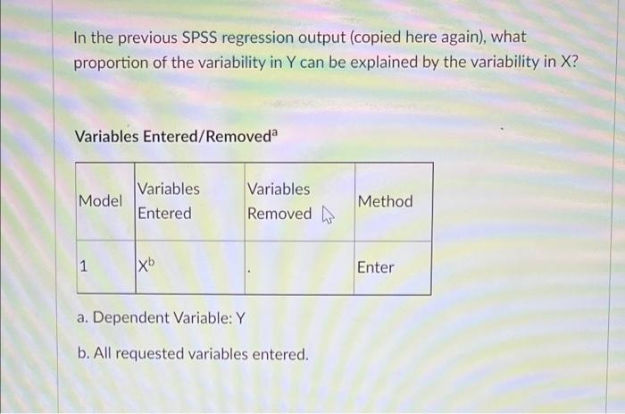 Solved Question 17 4 pts Using the following SPSS output for | Chegg.com
