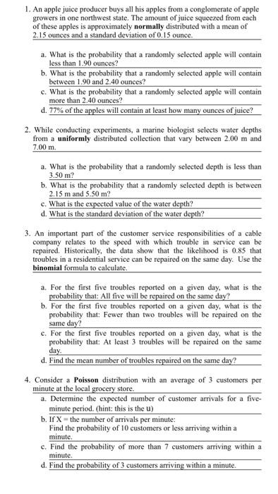 Solved 1 An Apple Juice Producer Buys All His Apples Fro Chegg Com