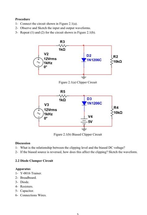 Solved Procedure 1. Connect the circuit shown in Figure | Chegg.com