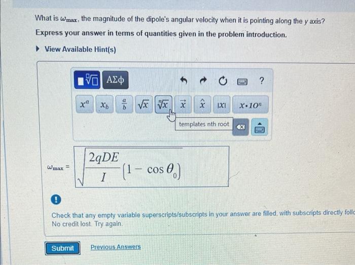 Solved (Figure 1)Consider an electric dipole located in a | Chegg.com