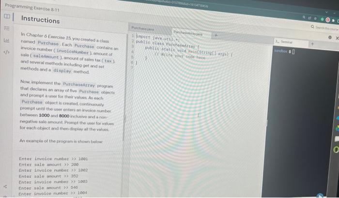 Solved In Chapter \& Exarohie 15 you cieotod a clars nanyod | Chegg.com