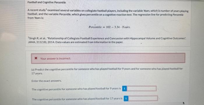 Solved A recent study 1 examined several variables on | Chegg.com