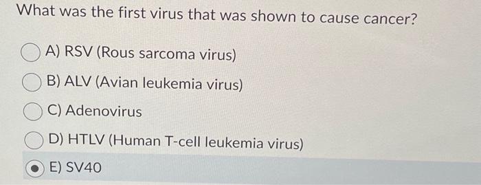 Solved Which Of The Following Retroviral Components Is NOT | Chegg.com