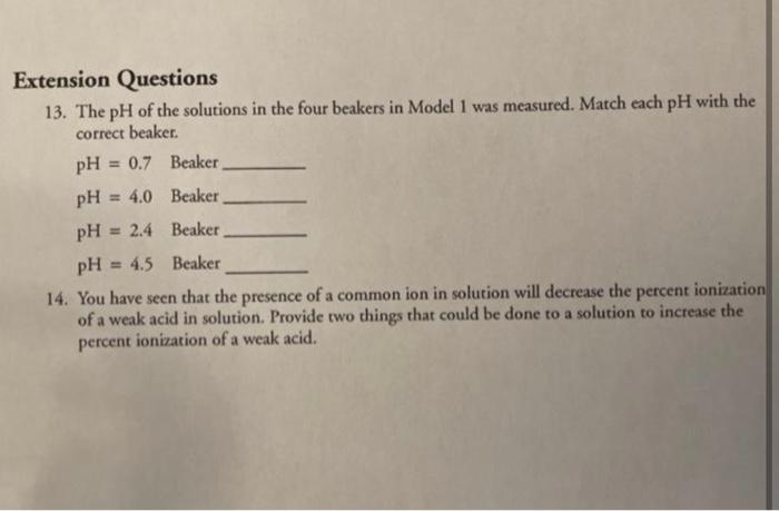 Mon Ion Effect On Acid Ionization How Is The Chegg 