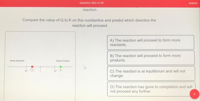 Solved Use The Reaction Quotient To Predict The Directio